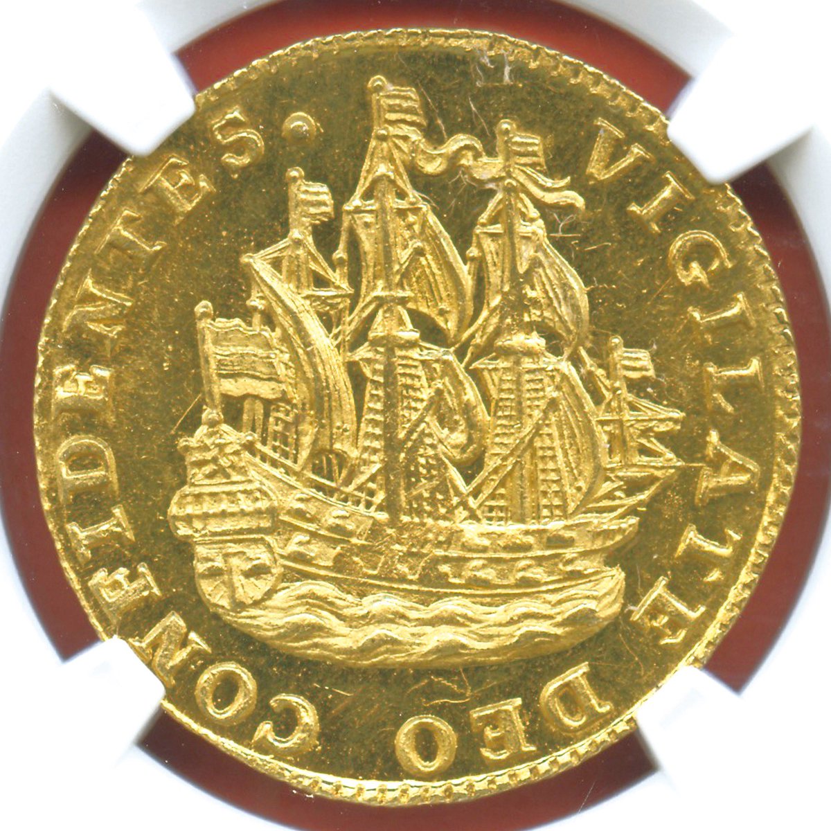 1767年にネーデルラントのホラント州で発行された6スタイバー金貨