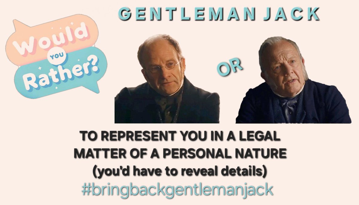 Gentleman Jack Would You Rather Saturday Part 01 #BringBackGentlemanJack <a href="/BBC/">BBC</a> <a href="/LookoutPointTV/">Lookout Point TV</a>