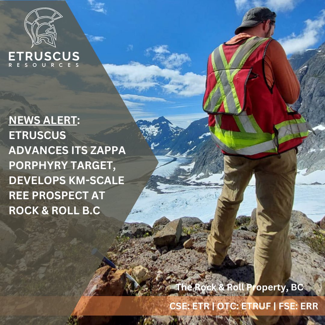 ETRresources's tweet photo. Etruscus Resources (#CSE: $ETR) Did you see our latest News Release? Link: https://t.co/gwrjZMQrXt https://t.co/qvCZ7xbGIL