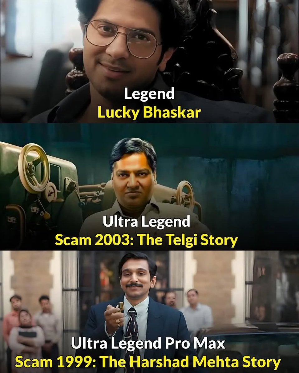 ashishnayakone's tweet photo. Student, Master, Principal ❤👌#luckybaskar #thetelgistory #Scam2003 #harshadmehta #dulquarsalman #netflixindia #Indiancinema #stockmarket https://t.co/a8jpP1VxDt