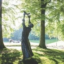 foylelocalhist's tweet photo. Happy birthday to 
#StColumba born 
#OTD in Gartan Co #Donegal though he fell in love with #Derry and became our patron saint. Even though he didn't found the city, as the legend has it, he loved it and you'll find him all over the city, from churches to holy wells to statues to- https://t.co/6qEW7TnAQT