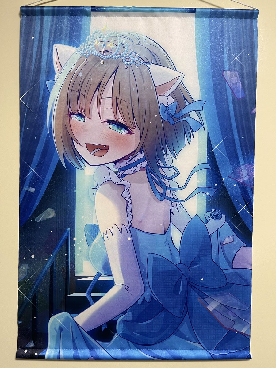 アイマス「タペストリーのサンプルいつに通りいい発色です!!本当に極小部数しかないのでお早め」|アキなゃんのイラスト