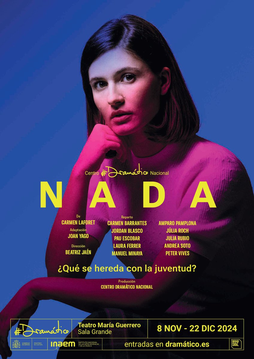 MariaysuMundo's tweet photo. Una espléndida adaptación teatral de uno de mis libros favoritos. Y qué trabajazo del reparto. 

Hasta el infinito y más allá con 'Nada'. 🤍 https://t.co/80ECYsyfvf