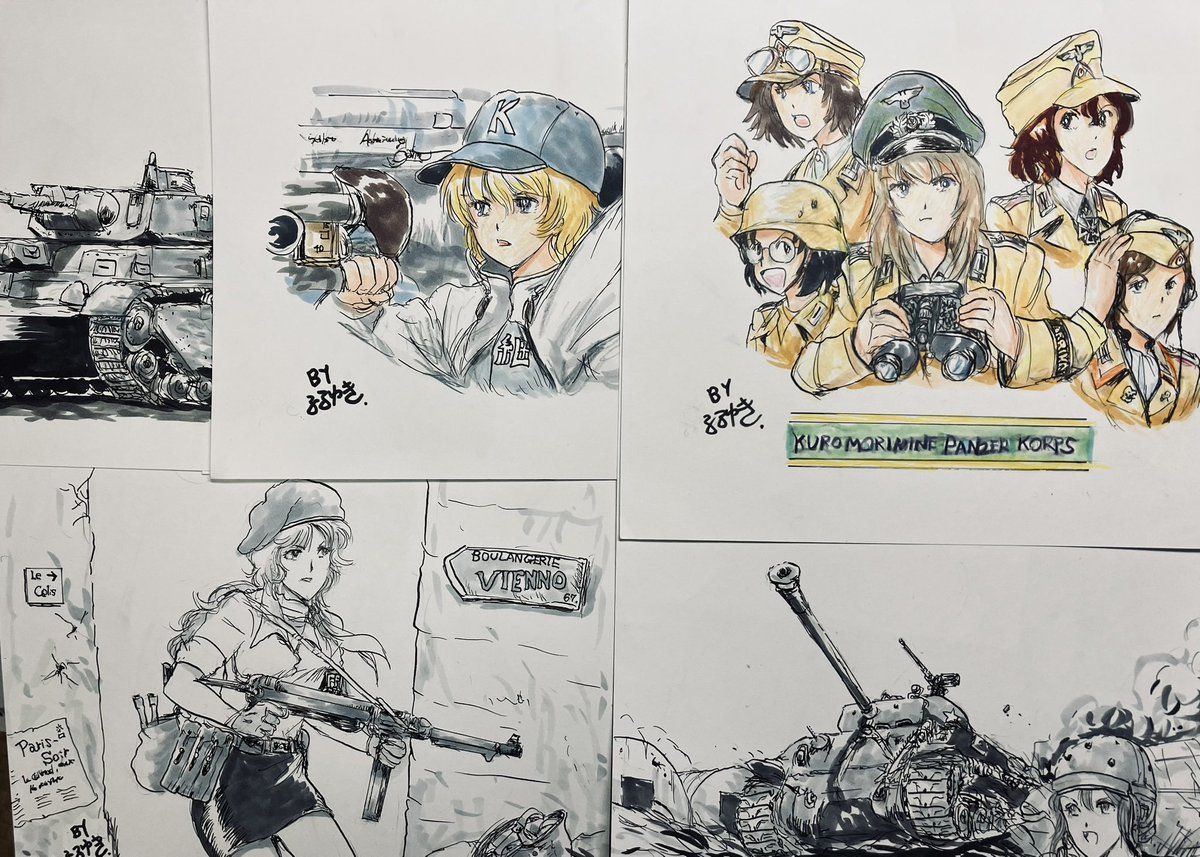うーむ…絵や模型の整理していたら、これは途中だとかあれは製作頓挫したままとか情け無いす💦
ガルパンドラマCDなど聴きながら、もうちょい整頓しなければ。 