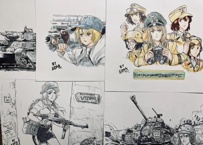 うーむ…絵や模型の整理していたら、これは途中だとかあれは製作頓挫したままとか情け無いす💦
ガルパンドラマCDなど聴きながら、もうちょい整頓しなければ。 