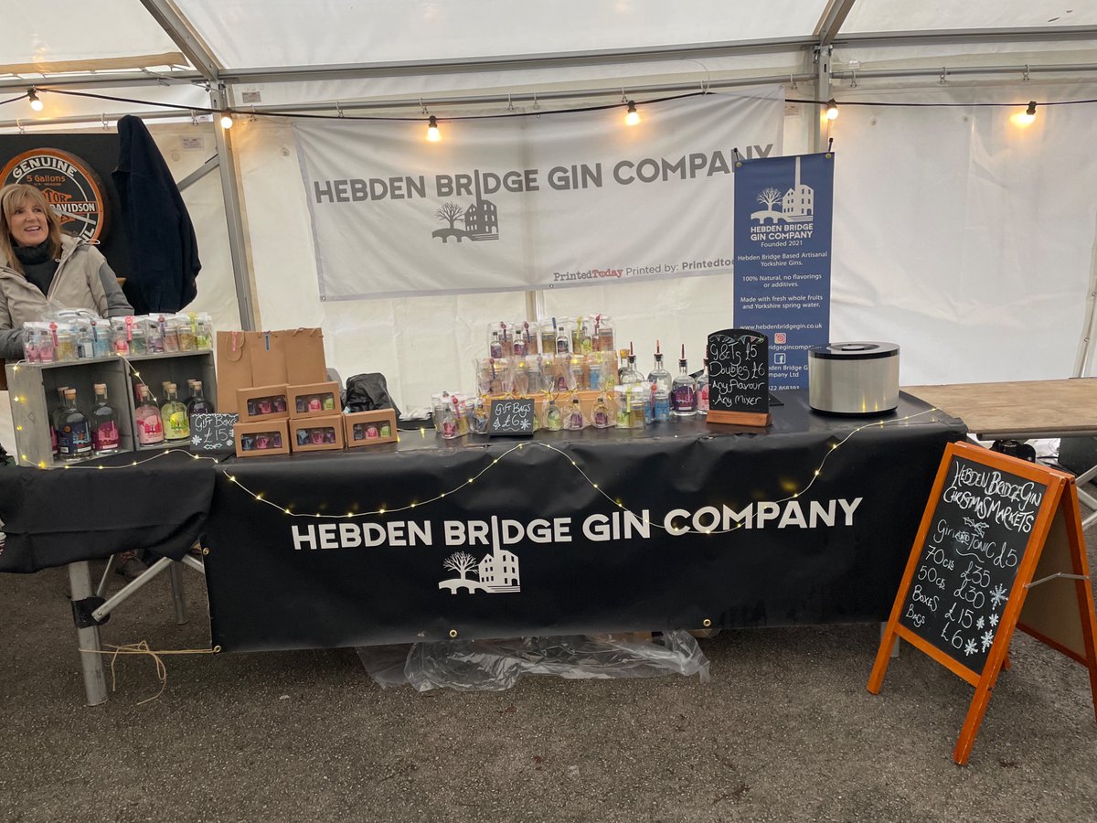 We are at Ripponden Christmas market in the bridge car park. Please call and see us. It’s indoors.🍸