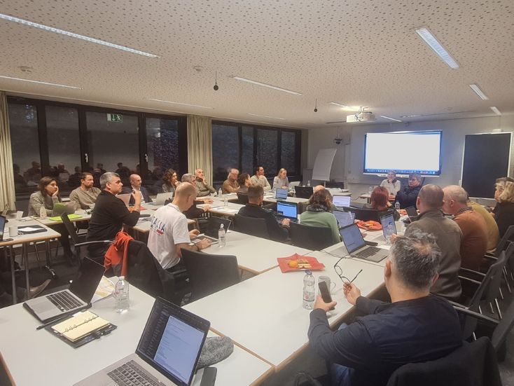 Collaborating, brainstorming, perfecting – the magic happens here! 

The ECSS Scientific Board, ECSS Executive Board, delegation from Glasgow 2024, Rimini 2025 and Lausanne 2026 hard at work putting together an unforgettable invited programme for the 30th ECSS Annual Congress in