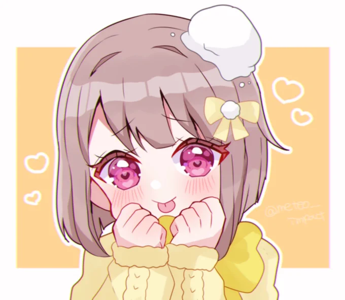 雪玉が当たっちゃってもかわいいかすみん 