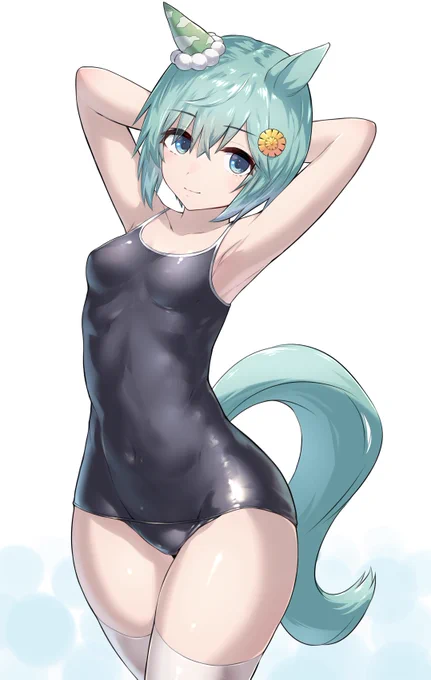 スク水せいちゃ#ウマ娘 #セイウンスカイ 