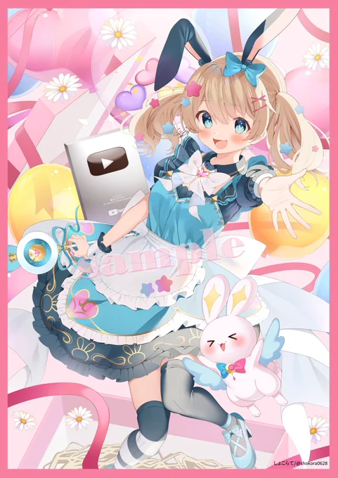 【お知らせ】VTuber魔法少女アルトさん( )のYouTube登録者10万人記念イラストを担当させていただきました!キラキラ輝くアルトちゃんを是非見てください 