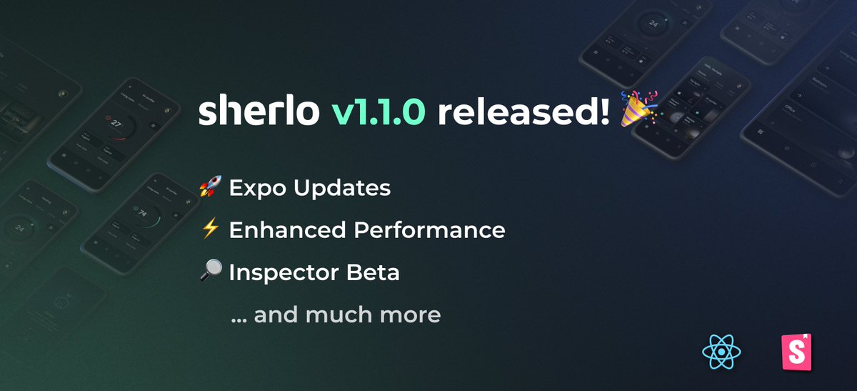 sherlo_io's tweet image. Sherlo 1.1.0 is here! 🎉

Now testing is even easier:
• Expo Updates support 🚀
• Blazing-fast performance ⚡️
• Inspector (beta) for precise UI checks 🔎
• And more exciting updates!