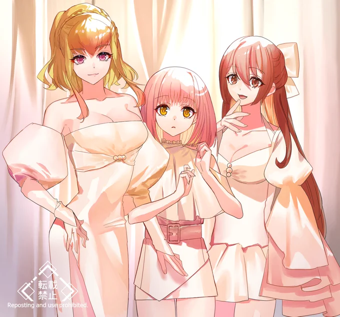 うちのこ三人官女 