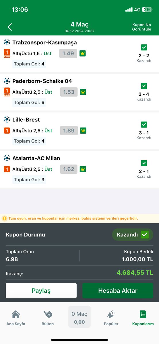 Yazıklar olsun size sonra yasaldan vazgeçmeyin orana bak birde kazanç kısmına bak <a href="/iddaa/">iddaa</a> <a href="/dha_web/">Demirören Haber Ajansı Web</a> @dolandırıcılık <a href="/SportsDigitale/">Sports Digitale</a> <a href="/spor_gecesi/">Spor Gecesi Digital</a> <a href="/_TransferHaber_/">TRANSFER HABER 🇹🇷</a> <a href="/sercanhamzaolu/">Sercan Hamzaoğlu</a> <a href="/iddaaFV/">Futbol Verileri İddaa</a>