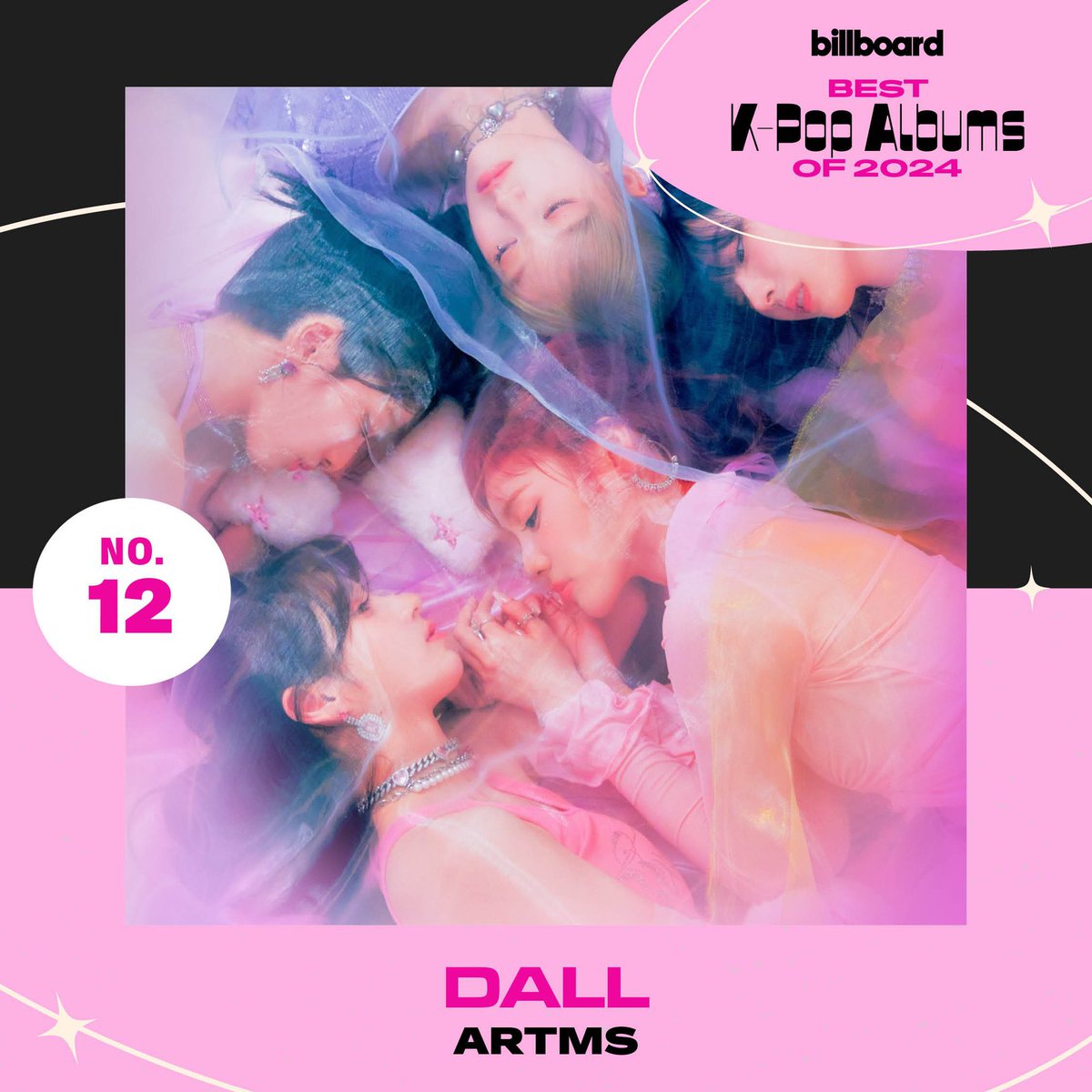 It's  an  honor  to  be  ranked  ninth  and  twelfth  with  ARTMS  on  Billboard's  Best  KPOP  Album  of  2024!  💝