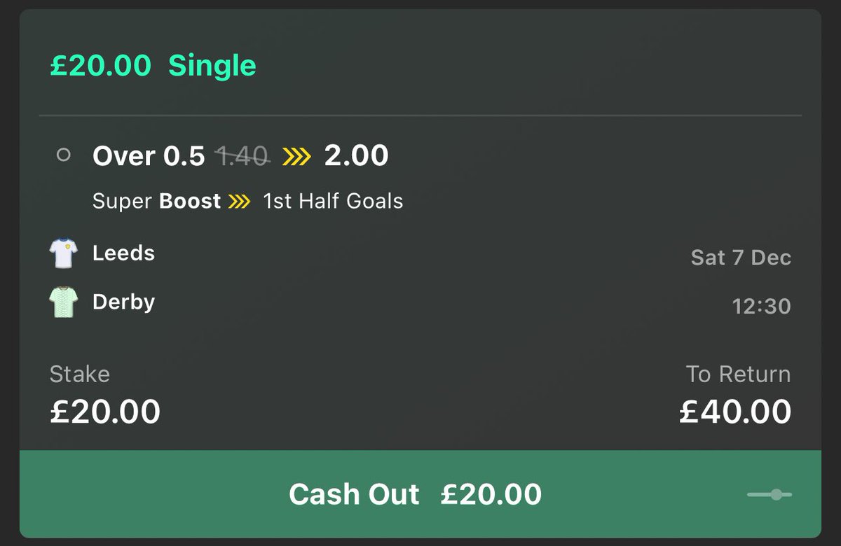 LordFootyTips's tweet photo. 💰 £40 CASH GIVEAWAY!!! 

If there is a goal in the first half of Leeds v Derby, I’ll giveaway…

❤️ £20 to someone who LIKES this!
🔁 £20 to someone who RTs this!
✅ FOLLOW @LordFootyTips https://t.co/GYdCNxl0Y1