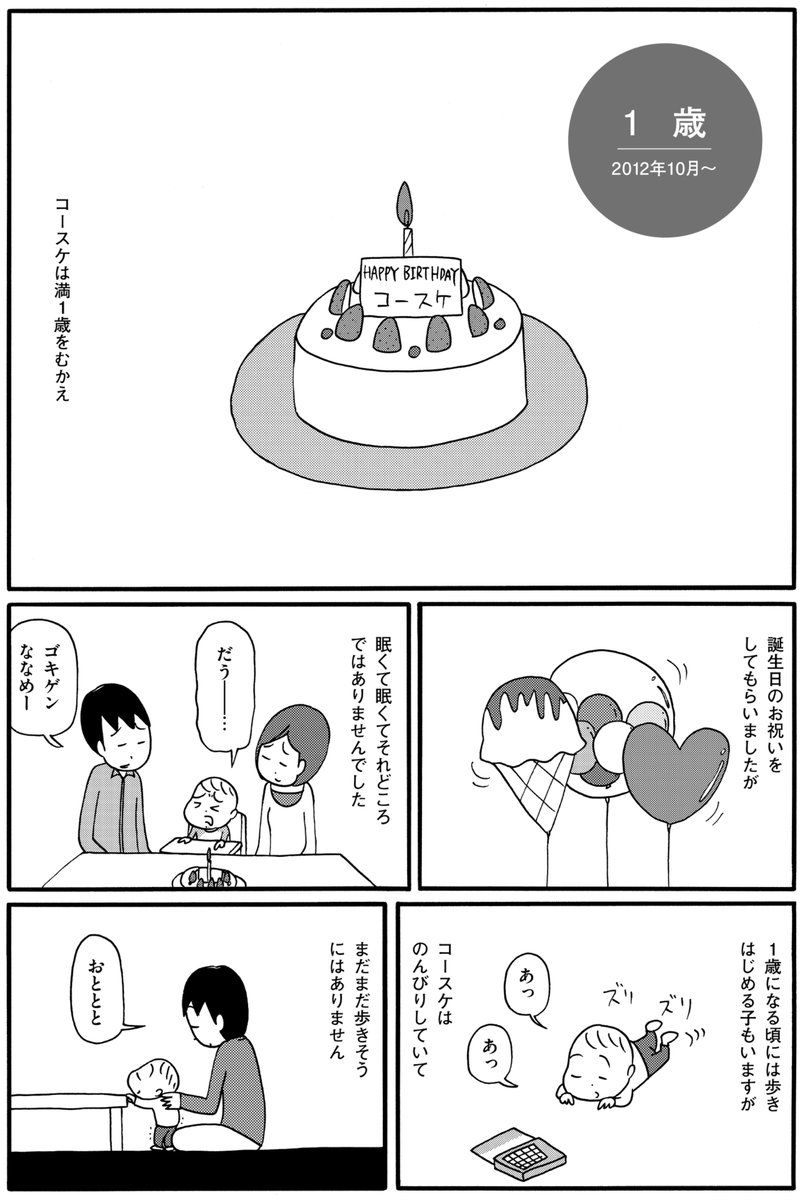 1歳と1歳1ヶ月(1/4) 