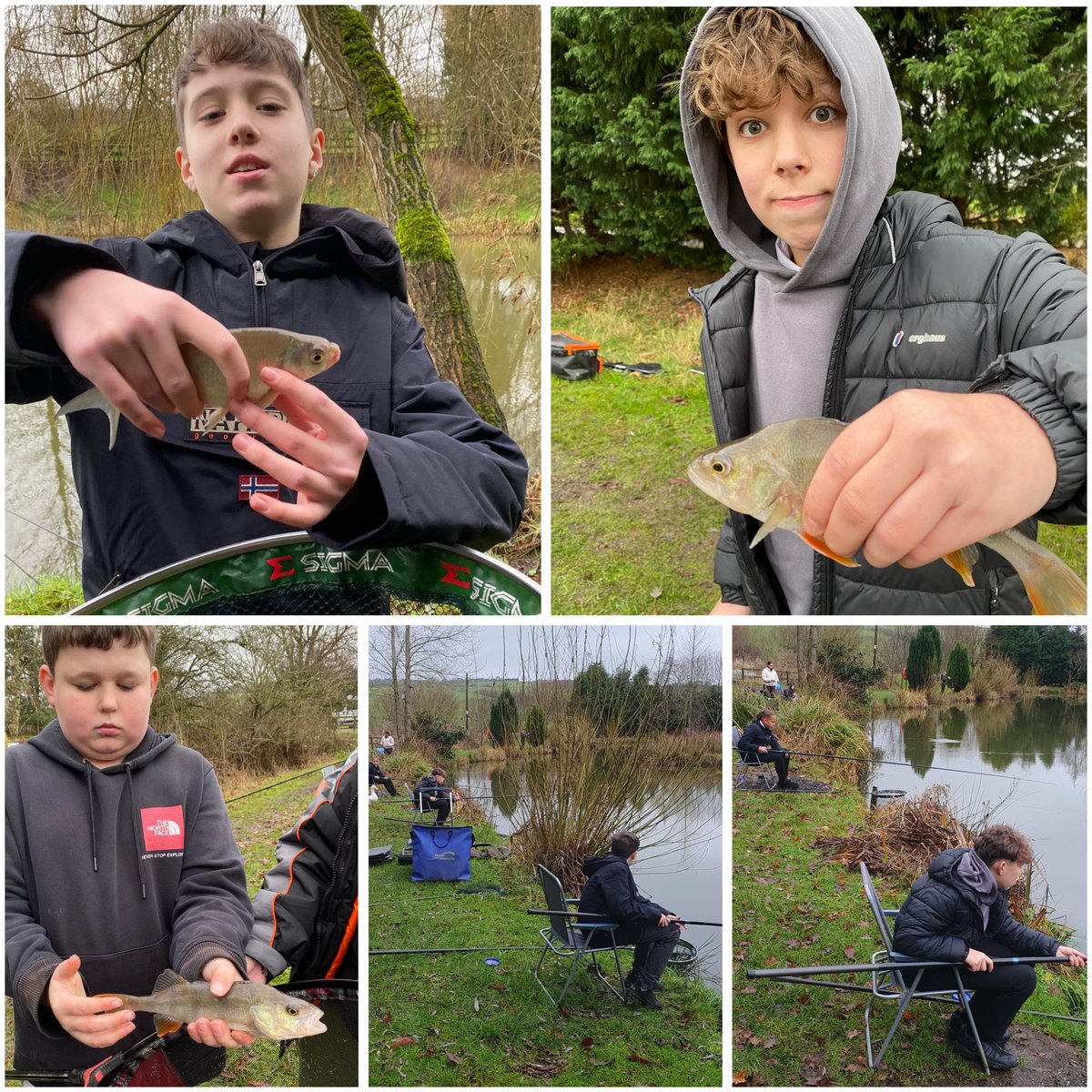 MSmed4's tweet photo. #TeamworkThursday🎣 with @Head_CoalClough @LINKLead_CCA @Head_CCA @BarrowfordSch was fantastic this week! Definitely our best catch of the week together as a group. The milder temperatures and the hours before the heavy rain arrived. A fabulous day with a bag full of fish caught. https://t.co/57g8nRs5NJ