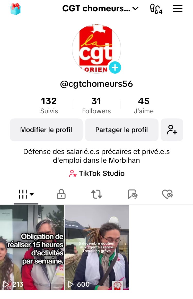 On est sur Tiktok.
Bonne réception des premières vidéos.