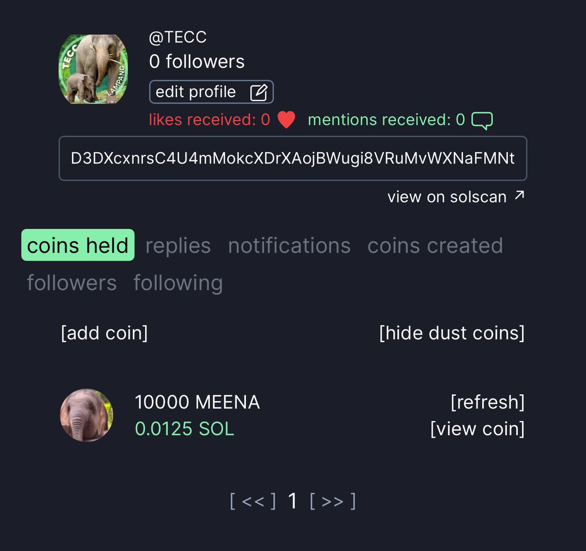 มีคนโอนมาให้น้อนแล้ว 10,000 เหรียญมีนา

10,000 $MEENA tokens have already been donated to our Phantom Wallet. Thank you for your support 🤗🤭

Follow the adorable journey of our little one at:
youtube.com/@elephantcenter

Check out the $MEENA Playlist:
youtube.com/playlist?list=…