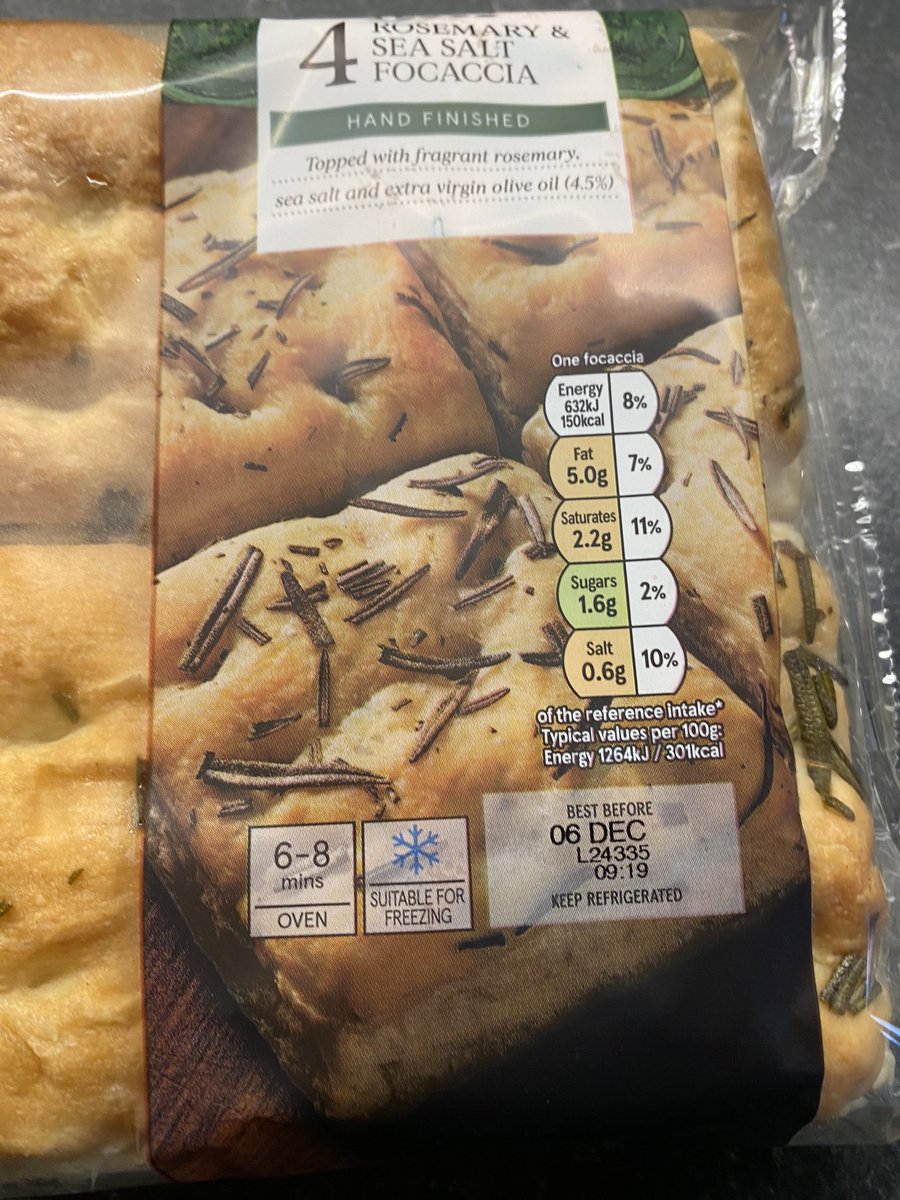 polly7719's tweet photo. @Tesco hi I’ve just had these focaccia bread rolls delivered with yesterdays date 😳 https://t.co/V9D2GIySjV