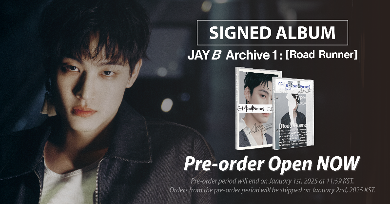 graffrecords_us's tweet photo. 🎉Exciting news, I GOT7! Exclusive SIGNED COPIES of JAY B Archive 1: [Road Runner] is now available for pre-order at KPOP HOUSE STORE.

Pre-order SIGNED JAY B Archive 1: [ROAD RUNNER] open TODAY! Get JAY B's hand-signed albums NOW!
👉 https://t.co/C75h9TiHS3 https://t.co/FWCTnCtbuB