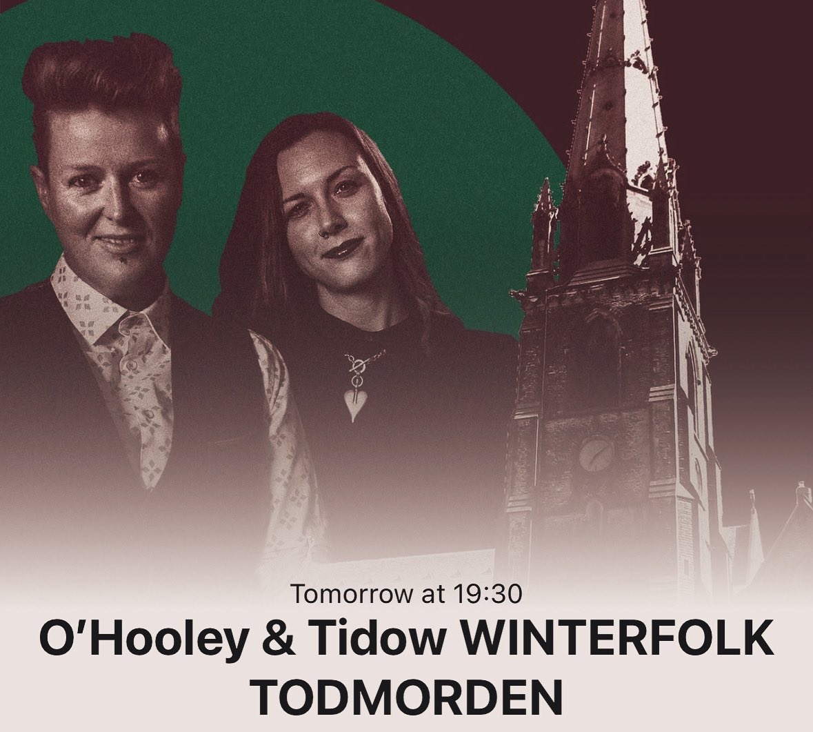 O'Hooley & Tidow (@ohooleyandtidow) on Twitter photo WinterFolk comes to Todmorden tomorrow! Tickets wegottickets.com/event/627261/ <a href="/TodmordenTweets/">TodmordenTweets</a> <a href="/CentreMyth/">The Folklore Centre, Todmorden</a> <a href="/TodTIC/">Todmorden TIC</a> WinterFolk comes to Todmorden tomorrow! Tickets wegottickets.com/event/627261/ <a href="/TodmordenTweets/">TodmordenTweets</a> <a href="/CentreMyth/">The Folklore Centre, Todmorden</a> <a href="/TodTIC/">Todmorden TIC</a>