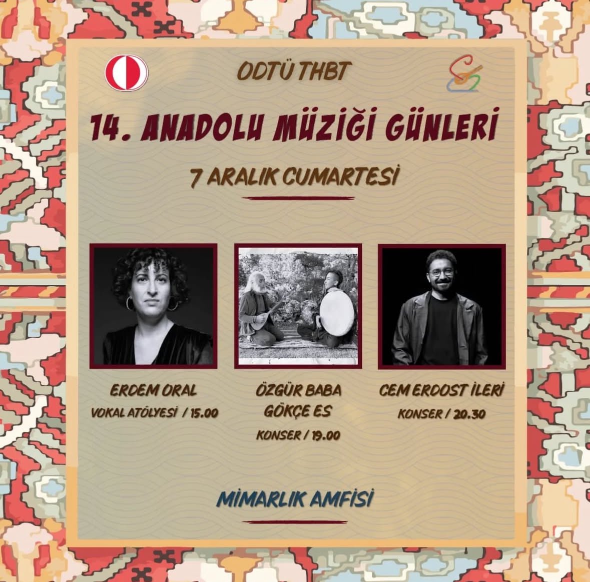 Bu akşam ODTÜ Mimarlık Amfisi’nde çalıyorum.