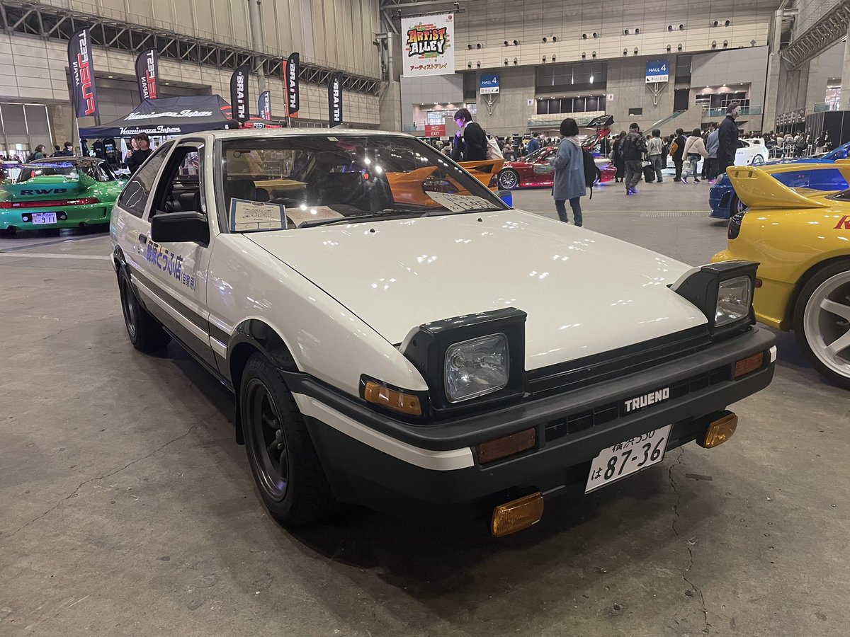 grandis4860's tweet photo. 東京コミコン
まさかのワイスピ実車と激似のハン！
まさかまさかのイニD車まで！
思わぬ出会いに感激 https://t.co/mQziBJzxrV