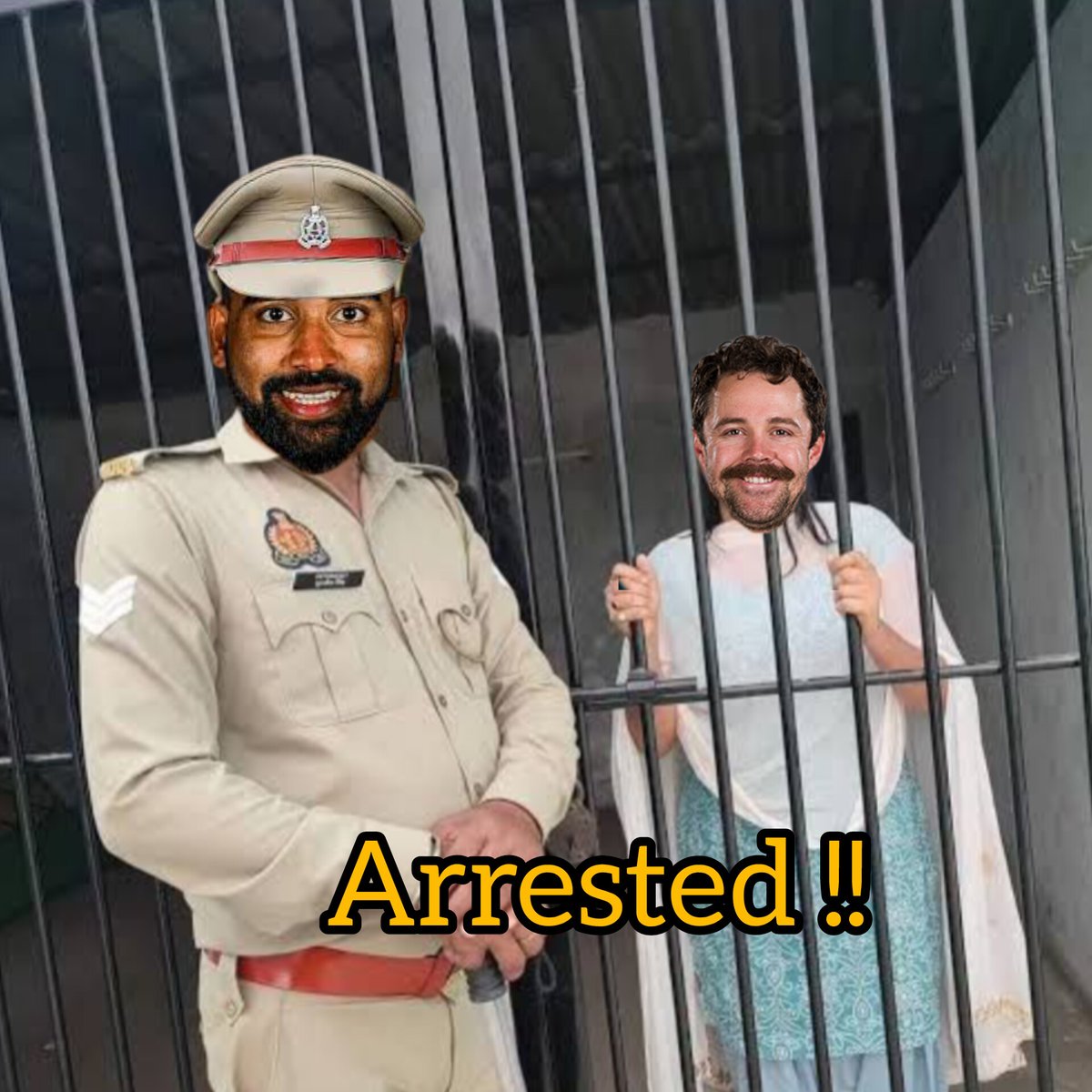 isarwar_m's tweet photo. 🚨Finally DSP sb. arrested The Master Travis Head 😁
#INDvsAUS #AUSvsIND https://t.co/HHJYrPkzEX