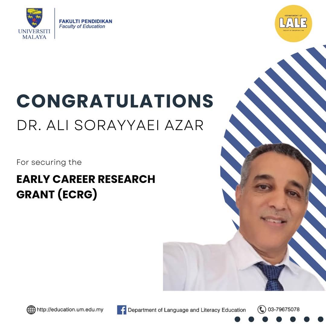 AliSAzar2's tweet photo. Thank you so much Department of Language and Literacy Education, Faculty of Education, University of Malaya, Malaysia. 
#umfacultyofeducation 
#universitimalaya 
#lale
#UMisOne https://t.co/3obamnJURt