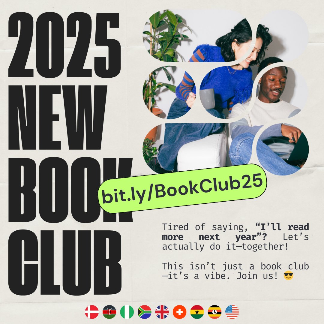 akins_sams's tweet photo. Will you read more next year? Let’s actually do it—together!
🕶️ Cool people, great vibes, and all the book talk you’ve been craving
✨ Invitations for authors to talk about their books and share exclusive insights...
1/2
#BookClub #BookClub25 #gratitude #Bitcoin #Election2024 https://t.co/EMCROwCCJP
