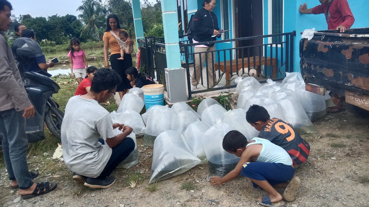 AdenRadianus's tweet photo. Kamis 05/12-2024
Luhkan Bengkayang bersama Dinas Perikanan menyerahkan bantuan benih ikan kepada Pokdakan Tirta Jaya Desa Tirta Kencana Kecamatan Bengkayang sebanyak 16.500 ekor terdiri dari Benih Mas, Bila, Jelawat dan Patin
#giatluhkansatminkaltegal
#giatluhkanbengkayang https://t.co/UFLTjGhIsh
