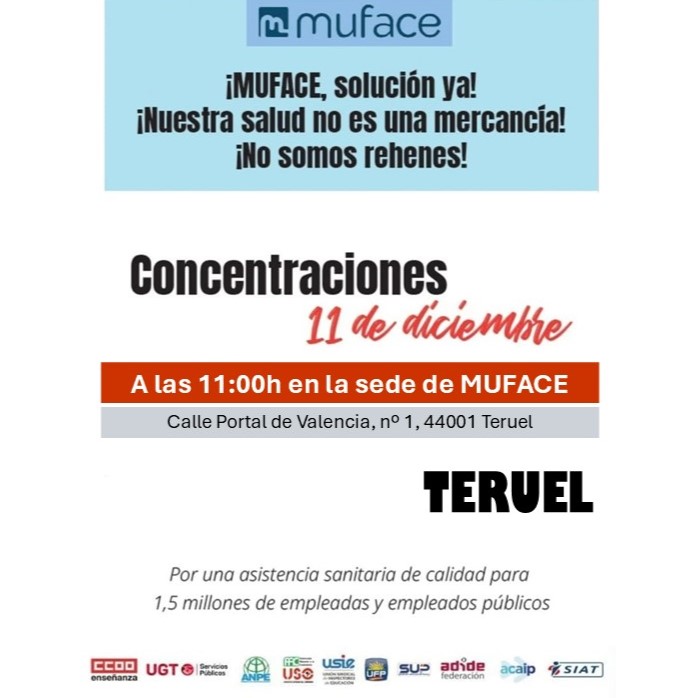 anpearagon's tweet photo. Concentraciones el 11 de diciembre, en todas las capitales de provincia de España, para que los servicios médicos ofertados no se vean mermados, sino que mejoren sus prestaciones .

Exigimos certezas y garantías para el mutualismo evitando el colapso de la sanidad pública. https://t.co/tJYkMoGC41