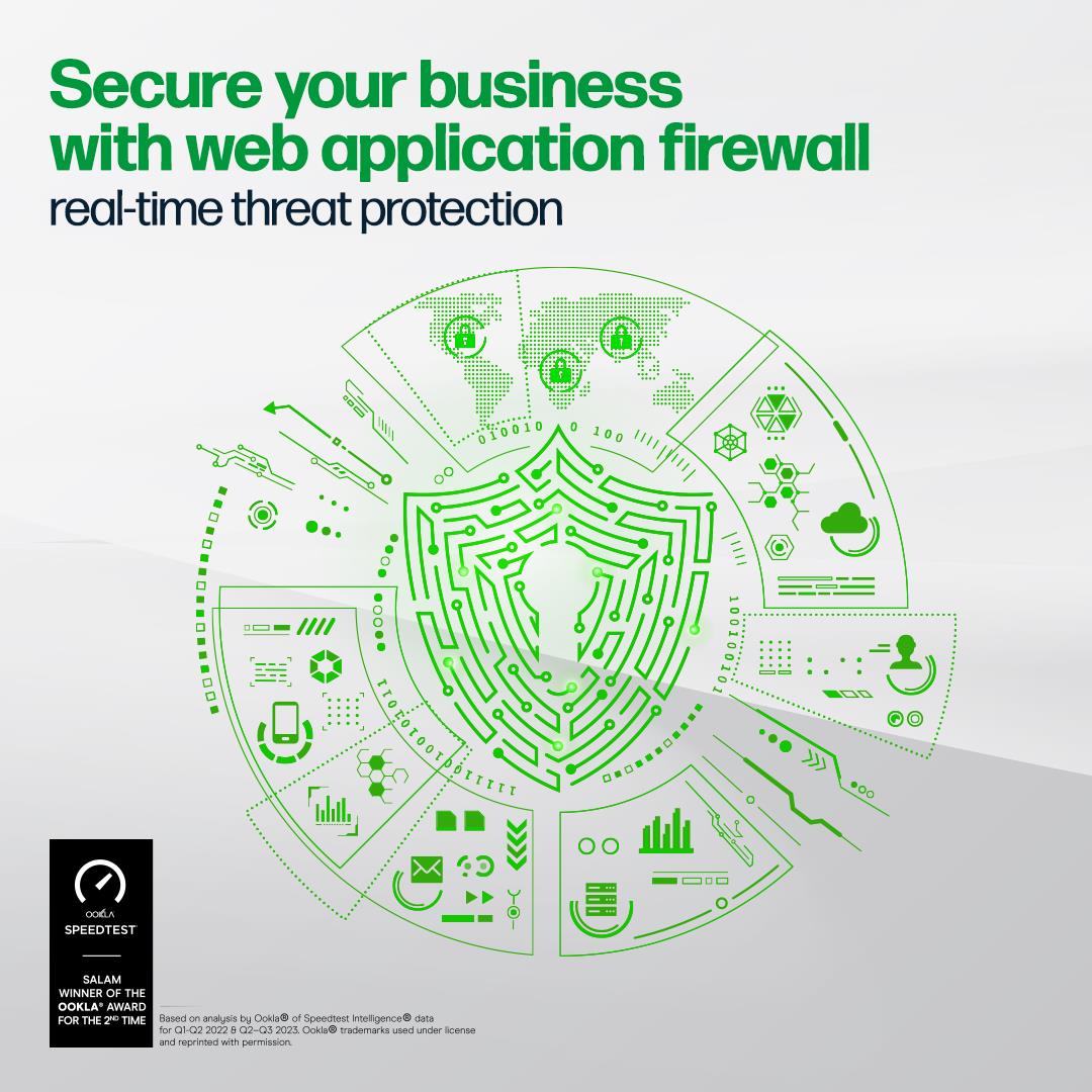 Protect your business in real time with Salam’s Web Application Firewall, your frontline defense against online threats!

Learn more 
salam.sa/en/business/cy…

#SalamBusiness