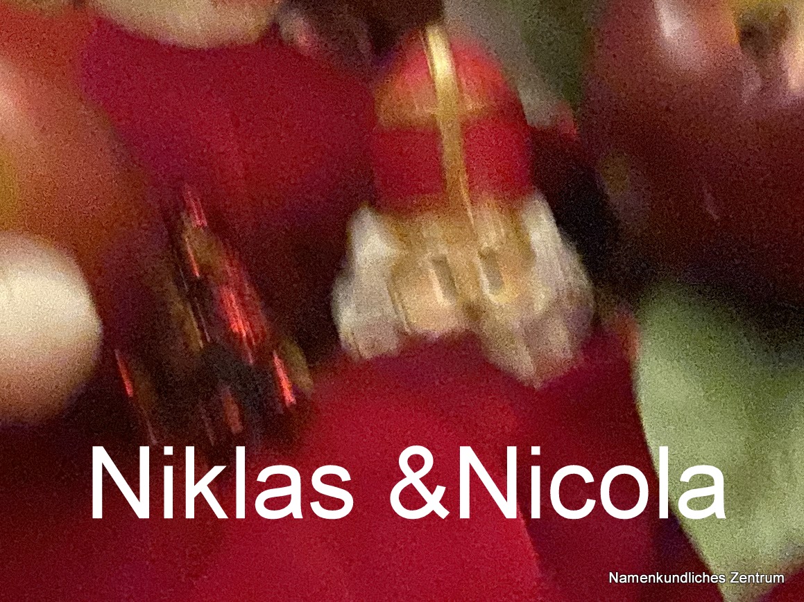 #Nikolaustag: Unter den Erstsemestern der #Unileipzig am häufigsten sind: Niklas (37x) und Nicola (5x). #nikolausnamen, #namen, #namenforschung, #vornamen, #namenmode,  #meinnameundich, #nameundidentität.