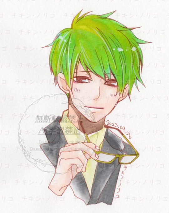 #100日チャレンジ 88日目再掲『せんせい』シリーズより先生です(*'艸`*)マイペース&amp;思っていることは口に出す&amp;天然のタラシ…かもしれません。何年にもわたり数学の先生の片思いの相手先生。両想いになる日は来るのか(来ますw) 