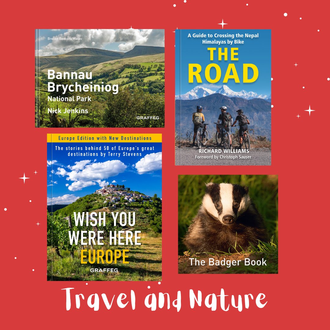 graffeg_books's tweet photo. Need some stocking filler inspiration? ⁠
⁠
From travel to nature, cookery to Wales, find something unique this Christmas⁠
⁠
Shop now at https://t.co/WnBG9aOkWz!⁠
⁠
#christmasbooks #travelbooks #cookerybooks #walesbooks #xmasgifts #christmasshopping #indiepublishing https://t.co/vul7bFNw32