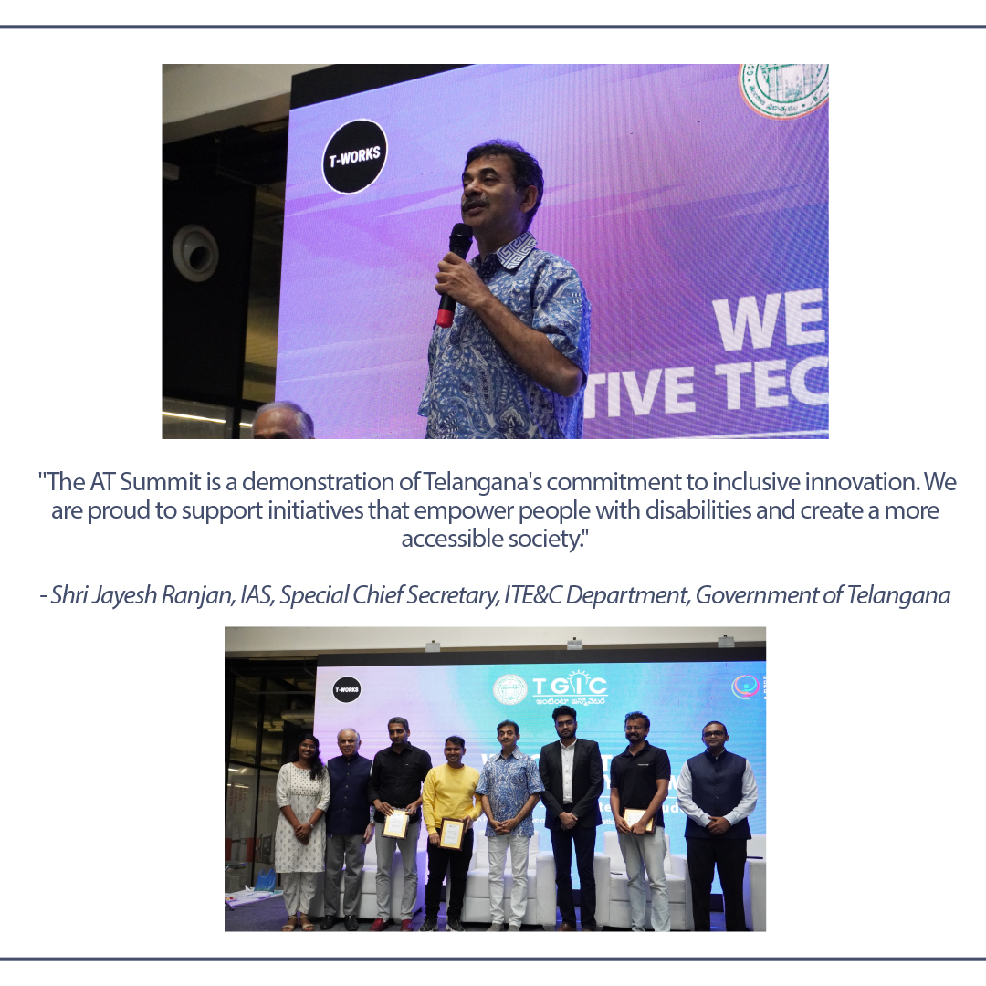 teamTGIC's tweet photo. 1/4) At @teamTGIC's #AssistiveTechSummit5.0, technology meets humanity, creating a space where innovation empowers everyone. Let's keep working towards fostering accessibility, breaking down barriers, & building a more inclusive future for all.
@Min_SridharBabu @jayesh_ranjan https://t.co/uogfOSXDf9