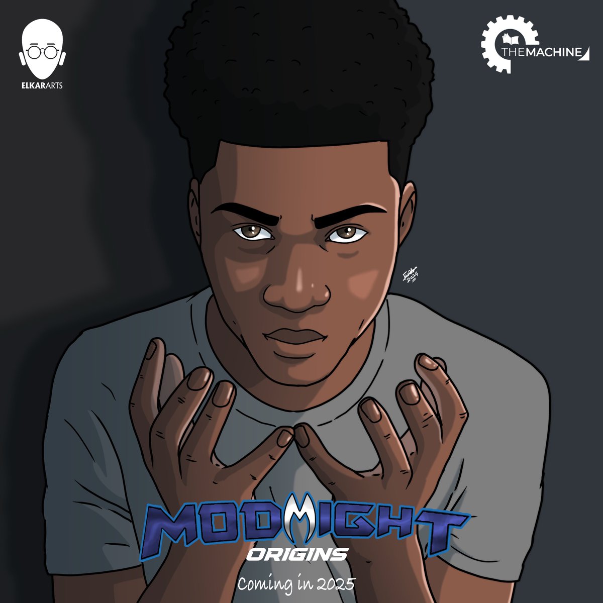 Elkardon's tweet photo. Episode 1 teaser will be available in January 2025, the debut episode of Chapter 1. Available platforms will be announced then. 

#viral #lagoscomiccon #comics #african #superhero #clipstudiopaint #poster #modmight #heroes #black #nigeria #naija #instagram #illustration https://t.co/zEzZ4xWpuU