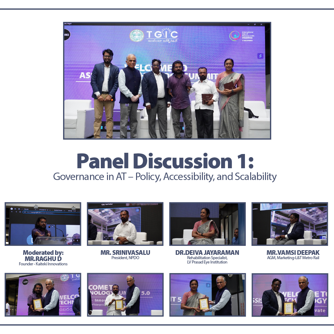 teamTGIC's tweet photo. 2/4) 

Glimpses from 
@teamTGIC's #AssistiveTechSummit5.0: Insightful Panel Discussions and Startup Exhibition. 

@Min_SridharBabu @jayesh_ranjan 

#AssistiveTech #Accessibility #Inclusion #Innovation #Futureisinclusive https://t.co/3SpDbhkVO8