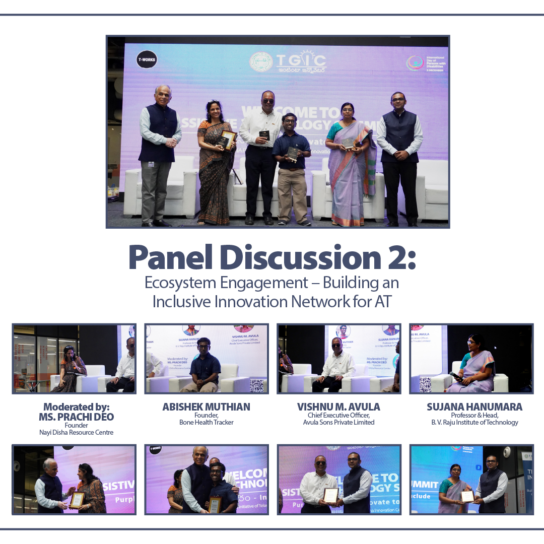 teamTGIC's tweet photo. 2/4) 

Glimpses from 
@teamTGIC's #AssistiveTechSummit5.0: Insightful Panel Discussions and Startup Exhibition. 

@Min_SridharBabu @jayesh_ranjan 

#AssistiveTech #Accessibility #Inclusion #Innovation #Futureisinclusive https://t.co/3SpDbhkVO8