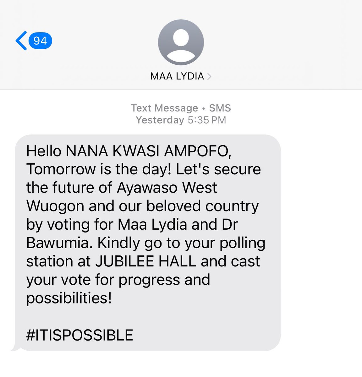 nowusumensah's tweet image. #ItIsPossible 💯