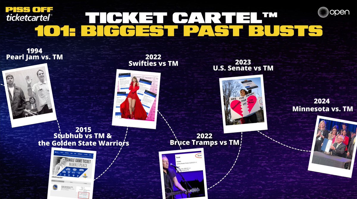 Fans/artists VS Ticket Cartel™. A far from comprehensive list of clashes. What's your worst #TicketCartel™ victim experience? Rants welcome! #FairTicketingNow #OnOPEN