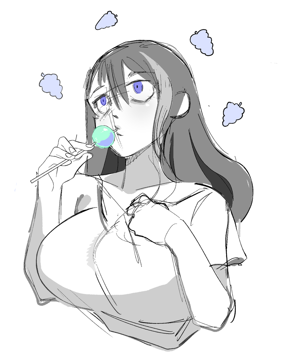 dot_ssecret's tweet photo. Introducing Gloomy-chan, she like candies https://t.co/xtXcCN8EDI