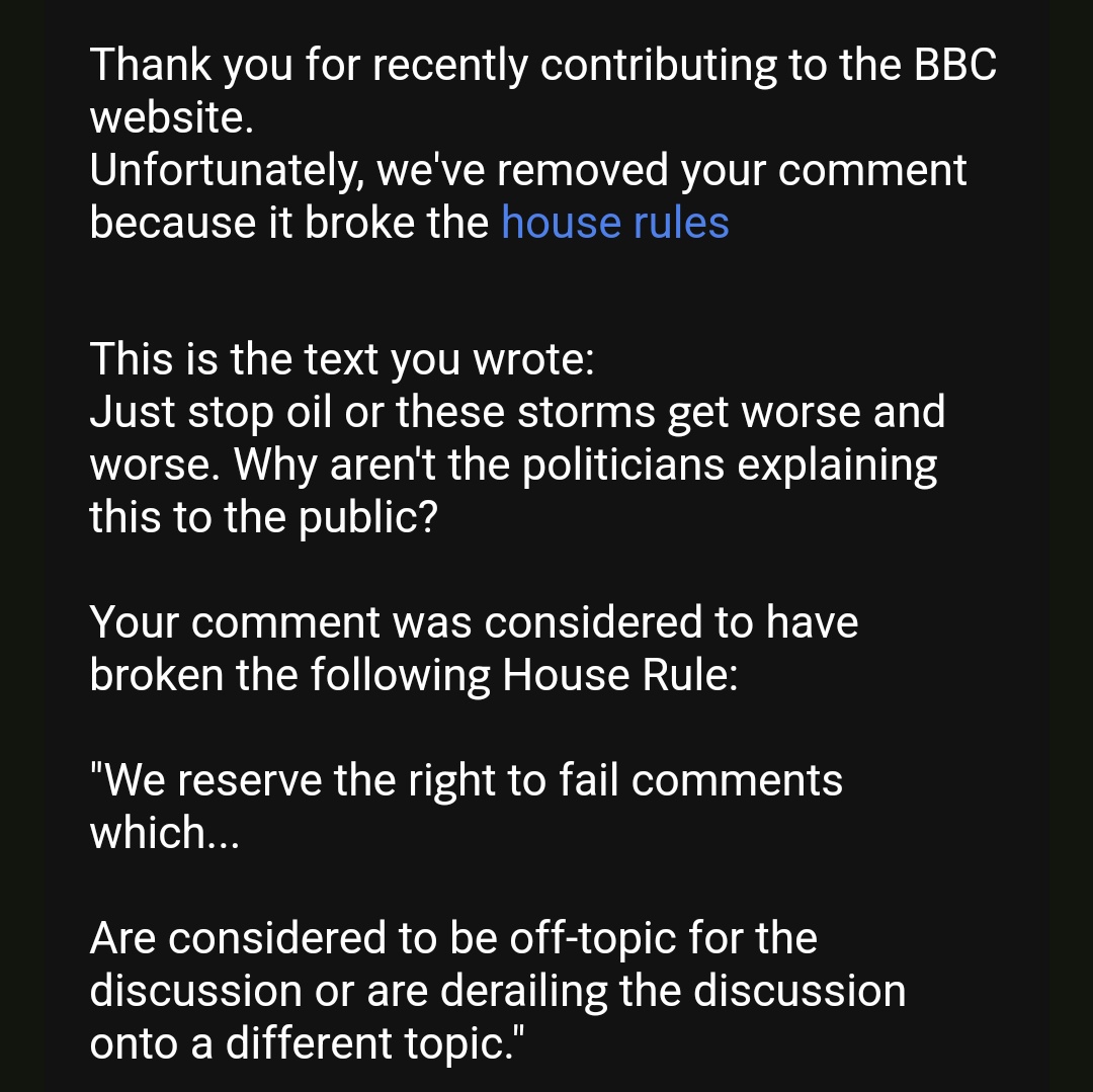 Don't mention the fact that burning oil and gas is making these storms more dangerous and frequent.

Definitely don't mention that people will die as a result.