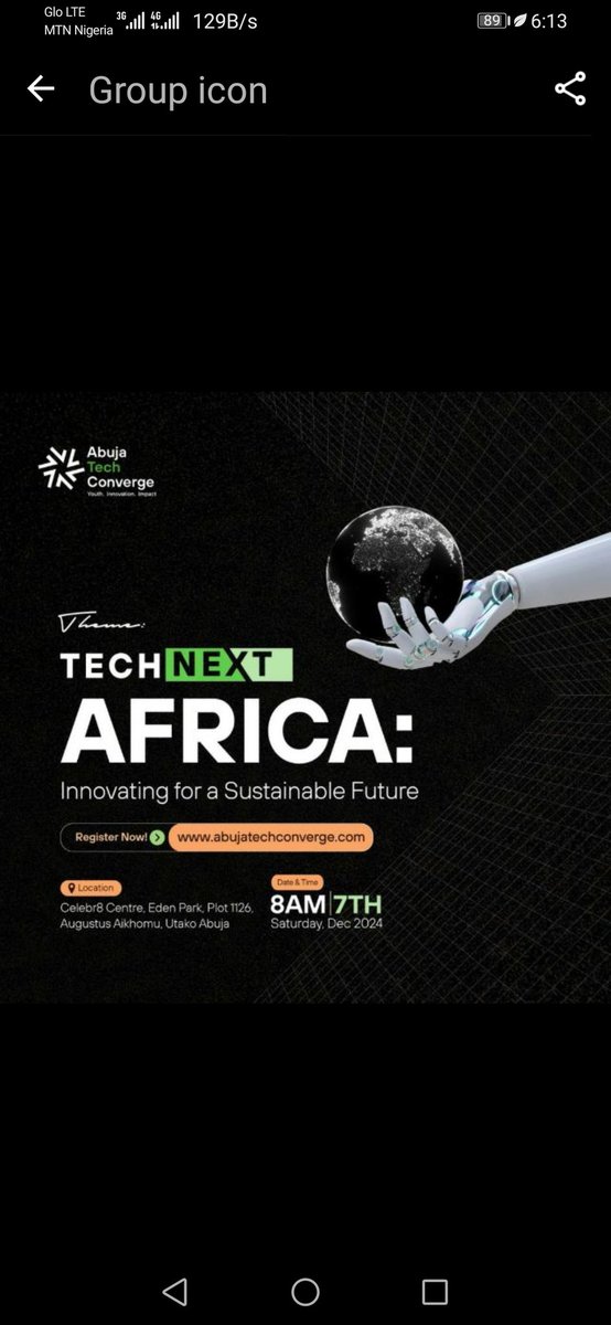 OjKeema's tweet image. #AbujaTechConverge #ATC2024
Best tech event ever 🤗😊