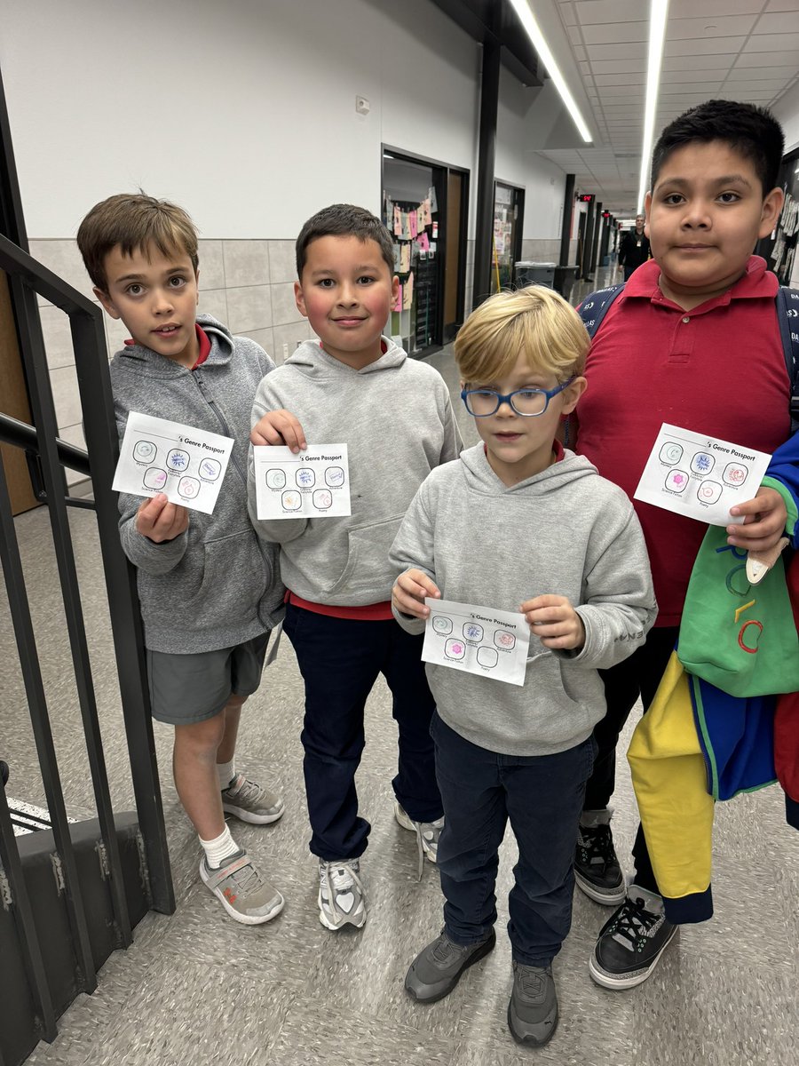 GenevaHeights's tweet photo. What a great Literacy Night @GenevaHeights ! Our students “traveled” through the genres and earned stamps on their passports #literacyfirst #CommunityFirst @Region2DISD https://t.co/t2ljTyloqO