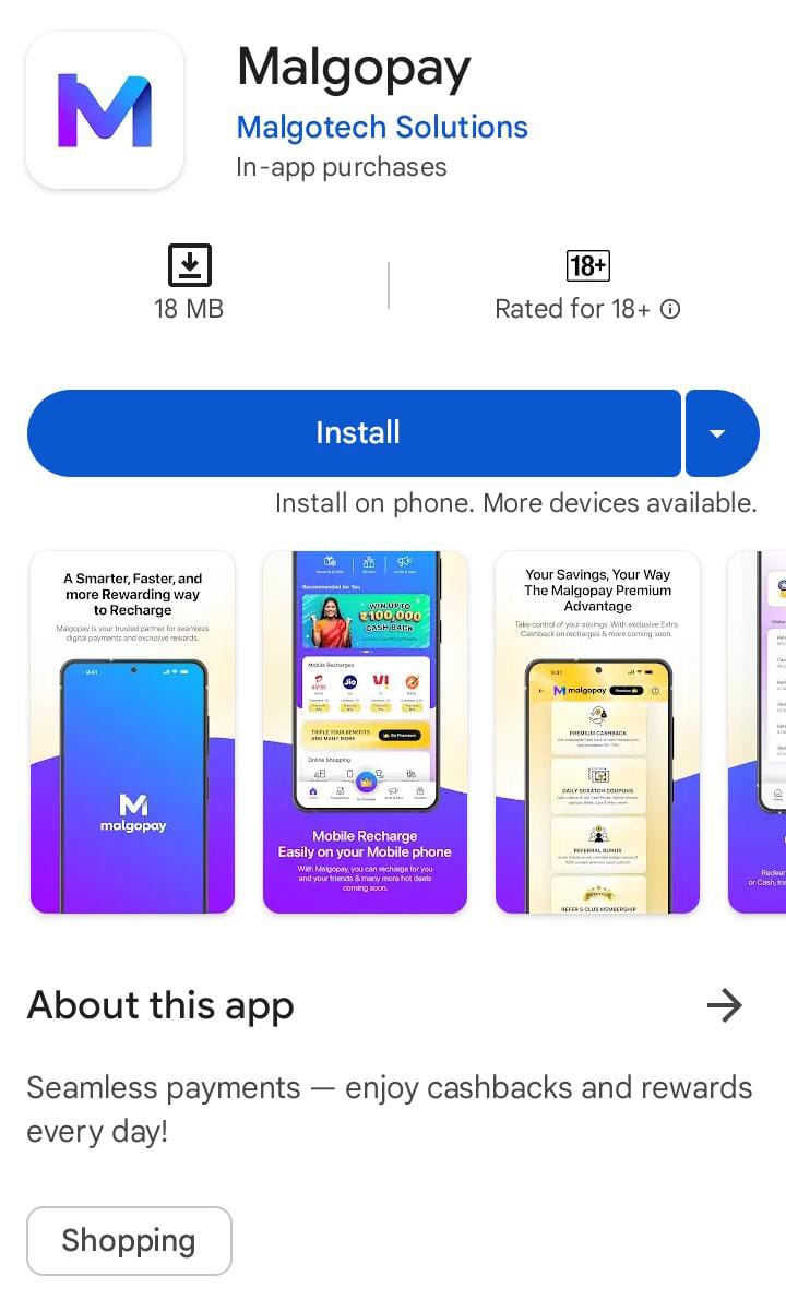 click4view's tweet photo. Welcome to Malgopay App!
Join and Earn Rewards!

Download Malgopay now, the all-in-one payment app for recharging mobile, and more!
https://t.co/4z9JHrnbYS
Use my referral code:
MP27127892

Contact for more details:
WhatsApp: +91 93677 44433
#WorkFromHome #EarnDaily #dailytask https://t.co/bJyTDRd67l