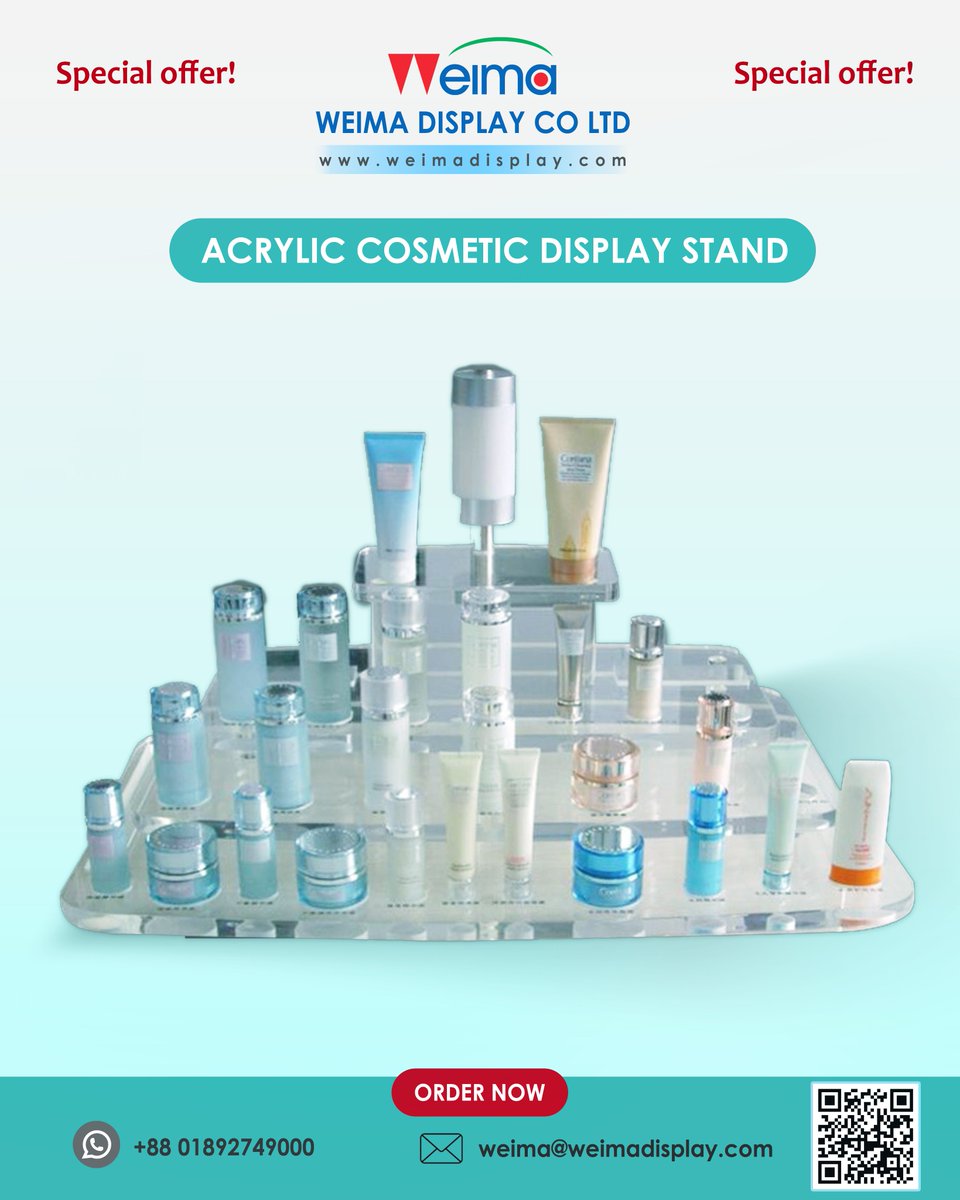 p_weima's tweet photo. #AcrylicCosmeticDisplay #BeautyDisplayStand #CosmeticDisplayStand #AcrylicDisplayStand
#RetailDisplays #BeautyCounter #MakeupDisplay #SkincareDisplay #DurableAcrylicStand #CustomizableDisplay 
#BeautyBrand #ProductShowcase https://t.co/9qV0J3SDYF