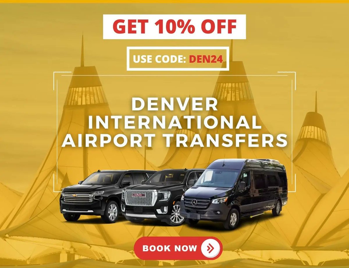 Denverapt's tweet photo. 🎿 Limited Time Offer!
Planning a trip to the Colorado mountains? 🏔️ Book your airport transfer between Dec 1–19 or Dec 27–30 and save up to 10%!
❄️ Secure your spot now for reliable, luxury transportation to your mountain getaway.
📲 Book here: https://t.co/cKbJU1b2Lb https://t.co/yvsI8dkMJx